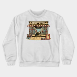 record shop Crewneck Sweatshirt